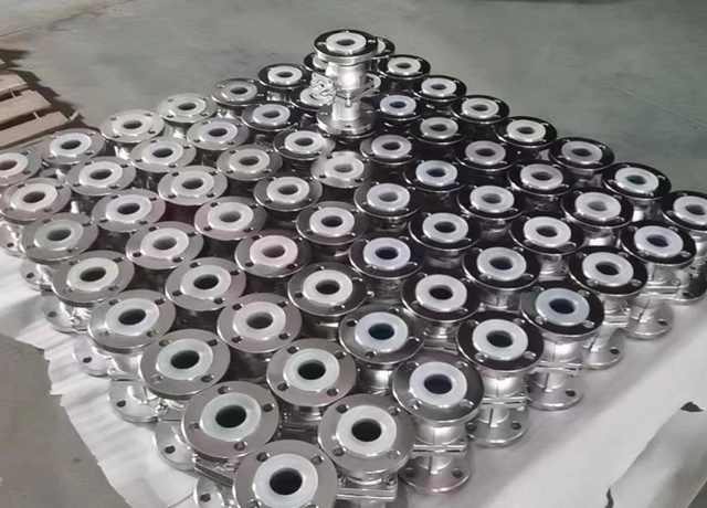 PFA 라이닝 볼 밸브 특성