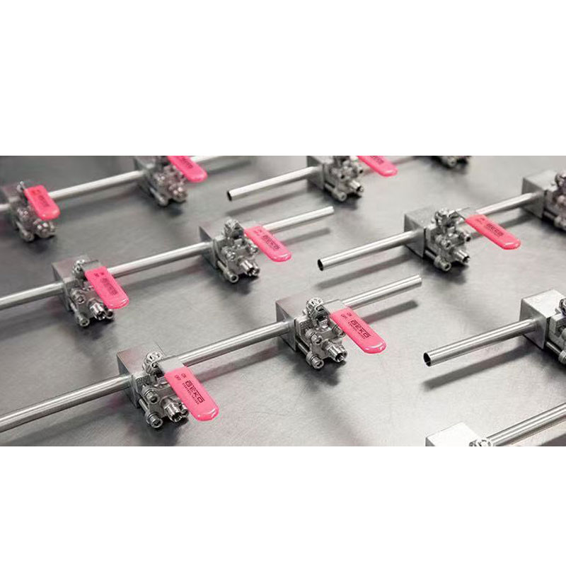 Hygienic stainless steel ball valve for dairy and milk production applications